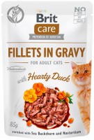 Photos - Cat Food Brit Care Fillets in Gravy with Hearty Duck 85 g 
