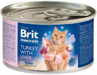 Photos - Cat Food Brit Premium Canned Turkey with Liver  12 pcs