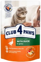 Photos - Cat Food Club 4 Paws Adult Duck in Gravy  24 pcs