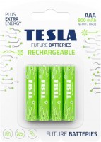 Photos - Battery Tesla Rechargeable+ 4xAAA 800 mAh 