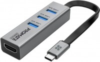 Photos - Card Reader / USB Hub Promate MediaHub-C3 