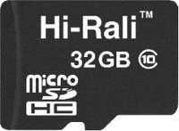 Photos - Memory Card Hi-Rali microSDHC class 10 + SD adapter 64 GB