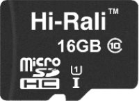 Photos - Memory Card Hi-Rali microSDHC class 10 UHS-I U1 + SD adapter 32 GB