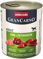 Photos - Dog Food Animonda GranCarno Original Adult Beef/Duck Heart 800 g 1