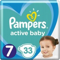 Photos - Nappies Pampers Active Baby 7 / 33 pcs 