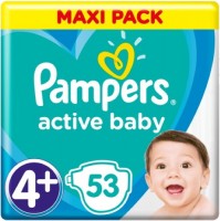 Photos - Nappies Pampers Active Baby 4 Plus / 53 pcs 