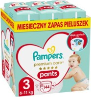 Photos - Nappies Pampers Premium Care Pants 3 / 144 pcs 