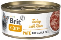 Cat Food Brit Care Pate Adult Turkey with Ham 70 g 