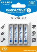 Photos - Battery everActive Silver Line 4xAAA 800 mAh 