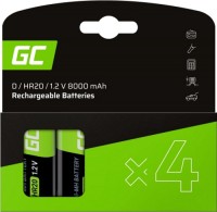 Photos - Battery Green Cell  4xD 8000 mAh