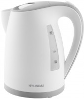 Photos - Electric Kettle Hyundai VK107G 2200 W 1.7 L  white