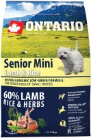 Photos - Dog Food Ontario Senior Mini Lamb/Rice 