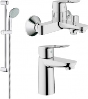 Photos - Bath Tap Set Grohe BauLoop 1042017 