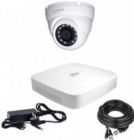 Photos - Surveillance DVR Kit Dahua HDCVI-1D 2K KIT/HDD1000 
