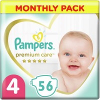 Photos - Nappies Pampers Premium Care 4 / 56 pcs 
