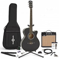Photos - Acoustic Guitar Gear4music Single Cutaway Electro Acoustic Guitar Complete Pack 
