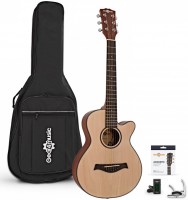 Acoustic Guitar Gear4music 3/4 Single Cutaway Acoustic Guitar Pack 