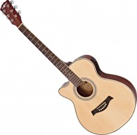 Acoustic Guitar Gear4music Single Cutaway Left Handed Electro Acoustic Guitar 