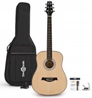 Photos - Acoustic Guitar Gear4music 3/4 Size Electro Acoustic Travel Guitar Pack 