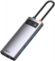 Card Reader / USB Hub BASEUS Metal Gleam Series 6-in-1 Multifunctional Type-C Hub 