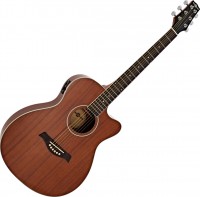 Acoustic Guitar Gear4music Thinline Electro-Acoustic Travel Guitar Mahogany 