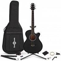 Acoustic Guitar Gear4music Single Cutaway Acoustic Guitar Complete Pack 