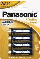 Photos - Battery Panasonic Alkaline Power 4xAA 