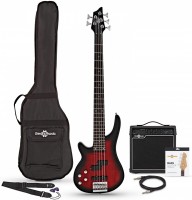 Guitar Gear4music Chicago 5 String Left Handed Bass Guitar 15W Amp Pack 