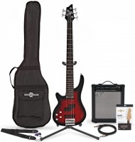 Guitar Gear4music Chicago 5 String Left Handed Bass Guitar 35W Amp Pack 