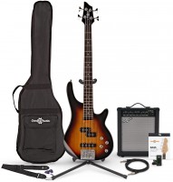 Guitar Gear4music Chicago Short Scale Bass Guitar 35W Amp Pack 