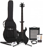 Photos - Guitar Gear4music Harlem X Left Handed Bass Guitar 35W Amp Pack 