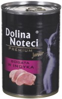 Photos - Cat Food Dolina Noteci Premium Junior Kittens Rich in Turkey  400 g