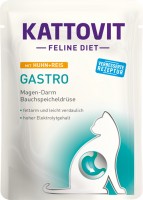 Photos - Cat Food Kattovit Gastro Pouch with Chicken/Rice 85 g 