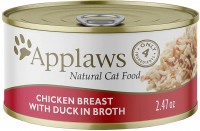 Photos - Cat Food Applaws Adult Canned Chicken Breast with Duck  156 g