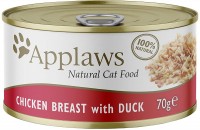Photos - Cat Food Applaws Adult Canned Chicken Breast with Duck  70 g