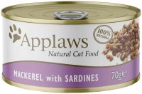Cat Food Applaws Adult Canned Mackerel with Sardine  70 g