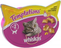 Photos - Cat Food Whiskas Temptations Cat Treats with Chicken/Cheese 60 g 