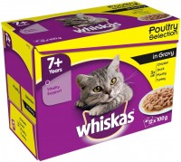Photos - Cat Food Whiskas 7+ Poultry Selection in Gravy 12 pcs 
