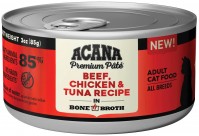 Photos - Cat Food ACANA Premium Pate/Beef/Chicken/Tuna Recipe 0.09 kg 