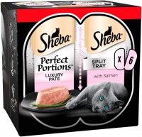 Photos - Cat Food Sheba Perfect Portions with Salmon in Loaf 6 pcs 