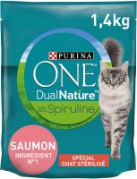 Cat Food Purina ONE DualNature Natural Defense Sterilised Salmon 1.4 kg 