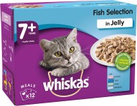 Cat Food Whiskas 7+ Fish Selection in Jelly 12 pcs 
