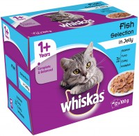 Cat Food Whiskas 1+ Fish Favourites in Jelly  12 pcs