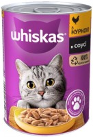 Cat Food Whiskas 1+ Can with Chicken in Gravy 400 g 