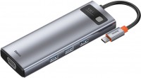 Photos - Card Reader / USB Hub BASEUS Metal Gleam Series 9-in-1 Multifunctional Type-C Hub 