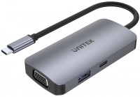 Card Reader / USB Hub Unitek uHUB P5 Trio 5-in-1 USB-C Hub with MST Triple Monitor and 100W Power Delivery 