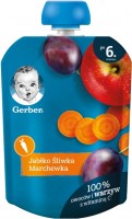 Photos - Baby Food Gerber Fruit Puree 6 80 