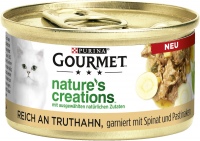 Photos - Cat Food Gourmet Natures Creations Turkey/Spinach 12 pcs 