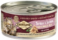 Cat Food Carnilove Kitten Turkey/Salmon Canned 