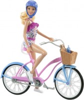 Doll Barbie Doll and Bike Playset HBY28 